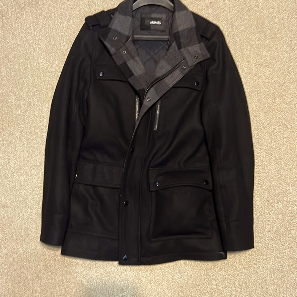 COPY - Men’s Murano Black Coat NWT Large